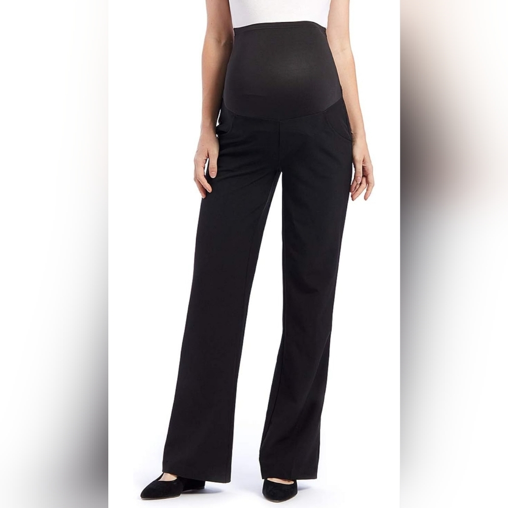 Time and two maternity black pants